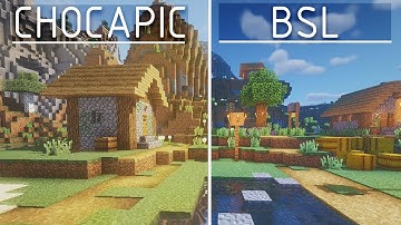 Chocapic vs BSL shaders | Performance And Looks Comparison | #minecraft #bslshaders #chocapic