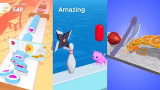 Perfect Slices vs Dont Slice The Cats vs Fruit Slicer Very Satisfying And Relaxing ASMR Slicing Game screenshot 4