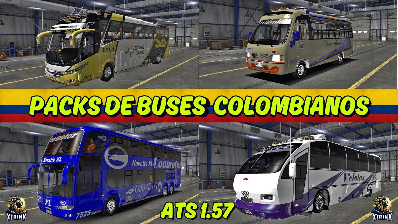 DESCARGAR PACKS DE BUSES COLOMBIANOS - ATS 1.57 - AMERICAN TRUCK SIMULATOR
