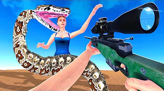 Hunting the BIGGEST Snake - Newton's Playground VR