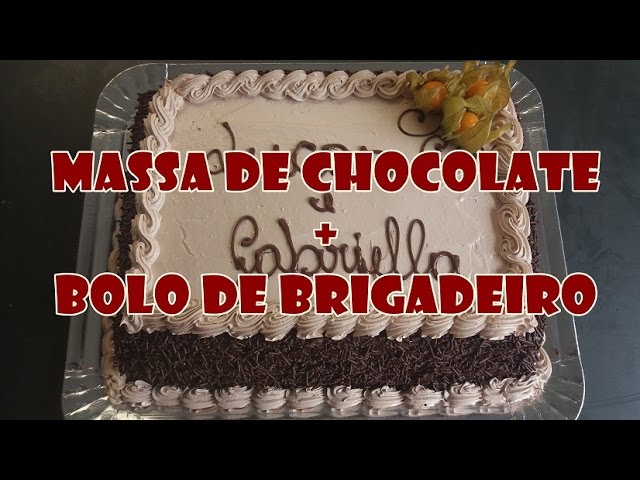 Bolo decorado com chantilly & chocolate e outras receitas Chefclub