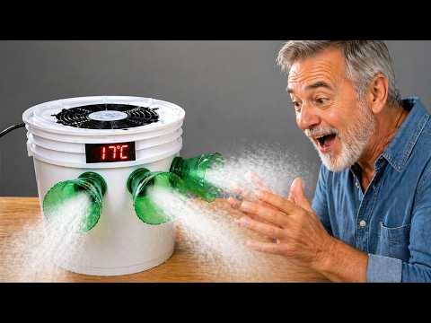 DIY Super homemade air conditioning that even freezes penguins! Amazing thumbnail