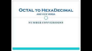 #7 Octal to Hexadecimal and Vice Versa | Number Conversion | Data Representation | ISC Class 11