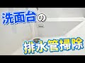 【想定外】洗面台のオーバーフロー管と排水管を掃除してみた！