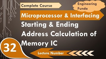 Starting and ending address calculation of memory IC | Memory interfacing in 8085