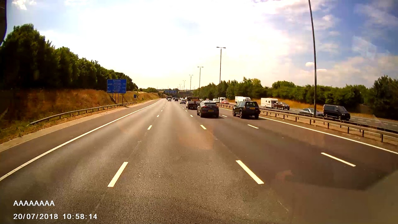 Large dog on motorway (WARNING - Not for the faint hearted) - YouTube