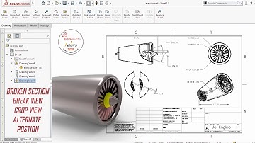 📌Solidworks Drawing Tutorial - Drawing Views  - Part 2