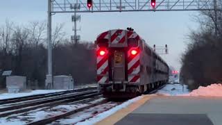 The Complete Metra Evening Rush Hour On The Alternate Schedule At Naperville On January 7, 2021