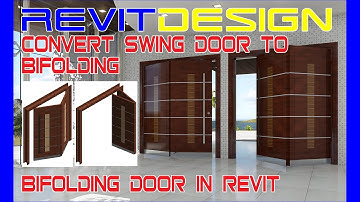 RD114. How to make a Bi-folding Door in Revit. Convert Swing Door to Bi-folding Door.
