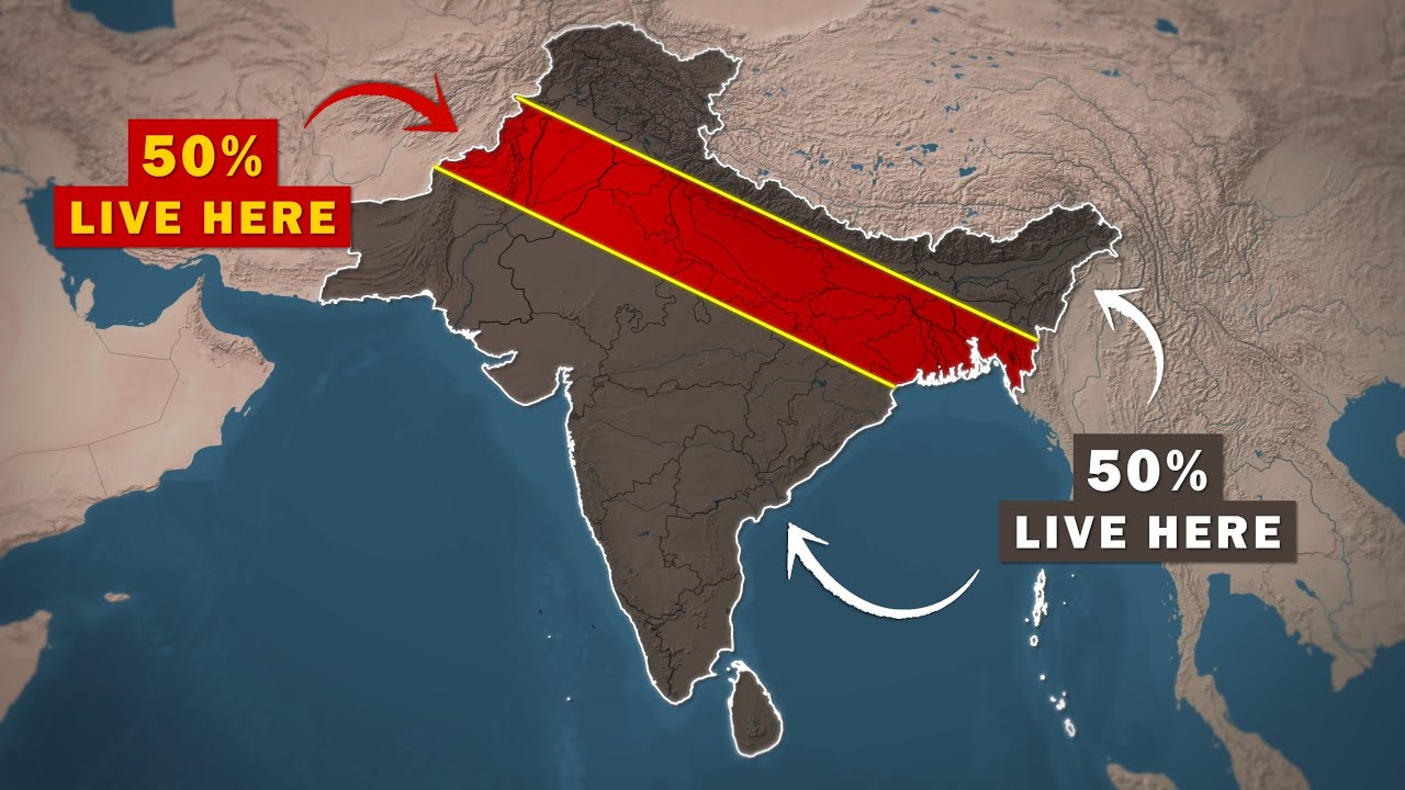 Why Most People Live Between These Lines In South Asia | Geography of Indian Subcontinent