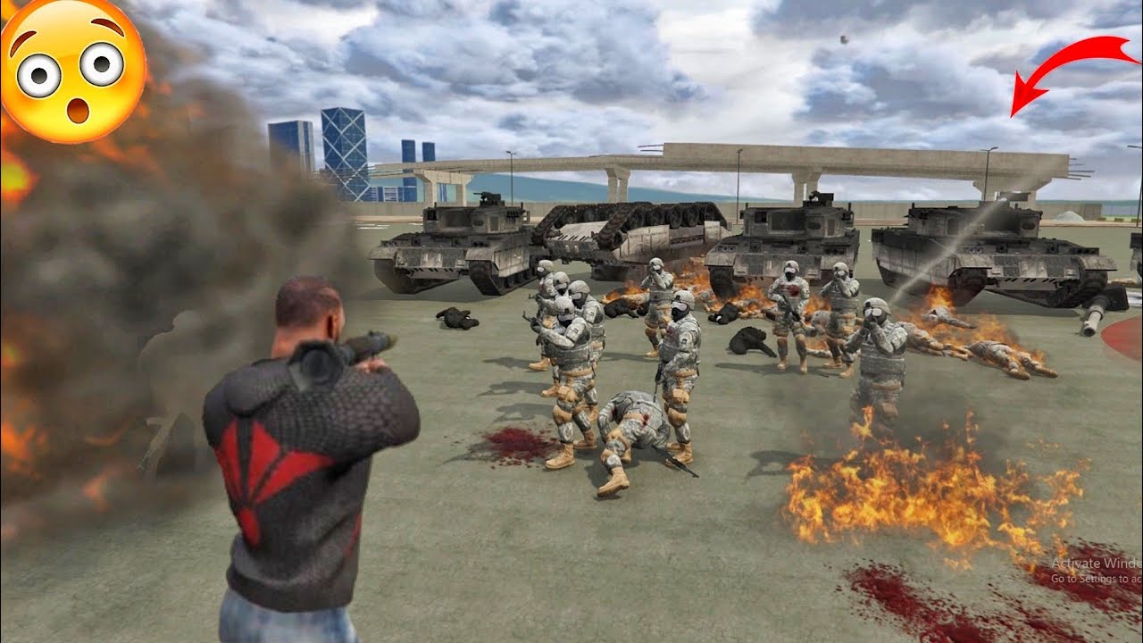 Old Franklin with New Franklin Fight Gta5 Army Lekin Kyon Indian bike Franklin's vs Gta5 Army.. #2