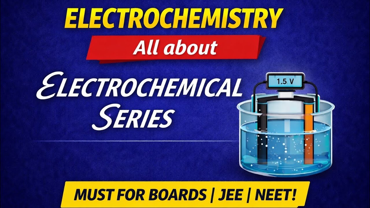 ELECTROCHEMICAL SERIES | ONE SHOT | ELCTROCHEMISTRY | LEC - 3 | CONCEPTUAL EXPLAINATION