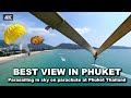 【🇹🇭 4K】Parasailing tandem over ocean at Patong Beach BEST VIEW in Phuket