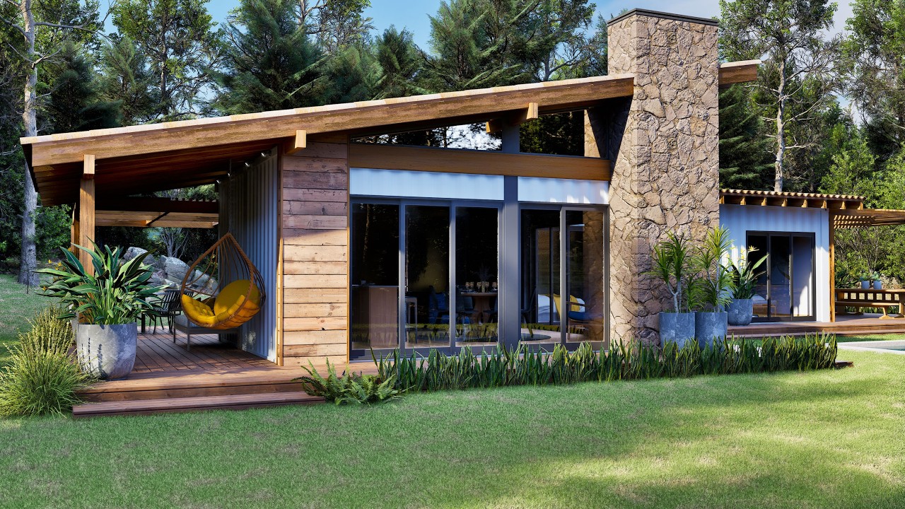 контейнерный дом - три спальни