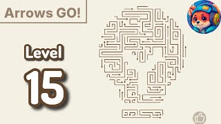 Arrows GO! — Level 15 Walkthrough & Solution 🧩✨
