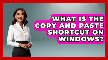 What Is The Copy And Paste Shortcut On Windows? - The Time Management Pro