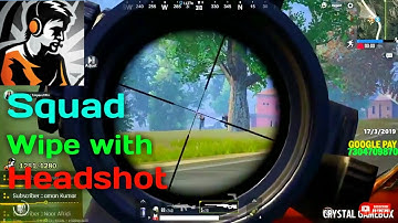 Squad Wipe with AWM | Dynamo Insane Headshot | Dynamo gaming | Pubg Extra