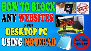 ✔😎👉HOW TO BLOCK/UNBLOCK WEBSITES USING A NOTEPAD | RUPERT TV🏄🚫🔥