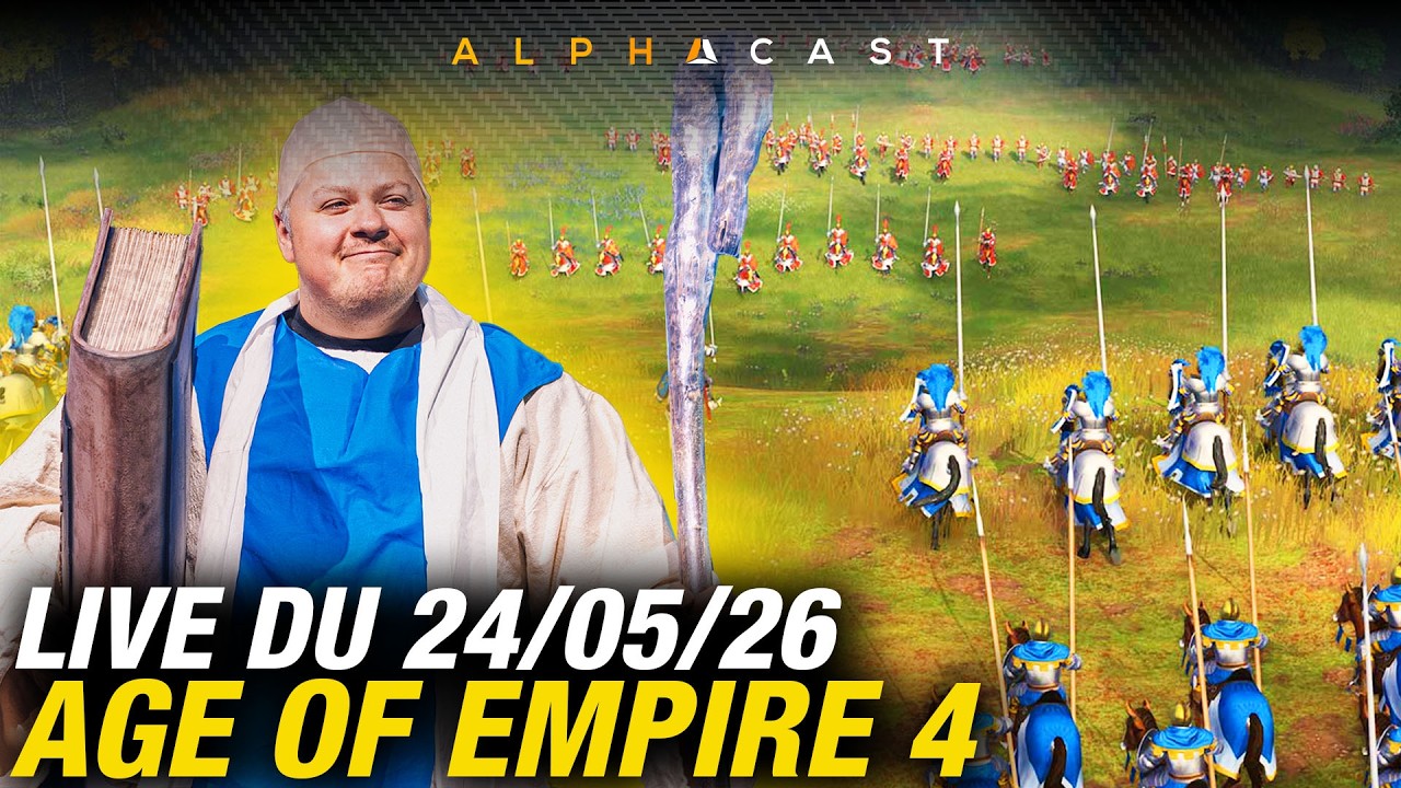 VOD ► PREMIER FFA AOE4 POST-ZLAN ! MODE VASSAL ET ALLIANCES ! - Live du 24/05/2026