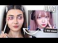 I Tried Following A JAPANESE Makeup Tutorial...