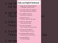 Daily use English Sentences#English Speaking practice