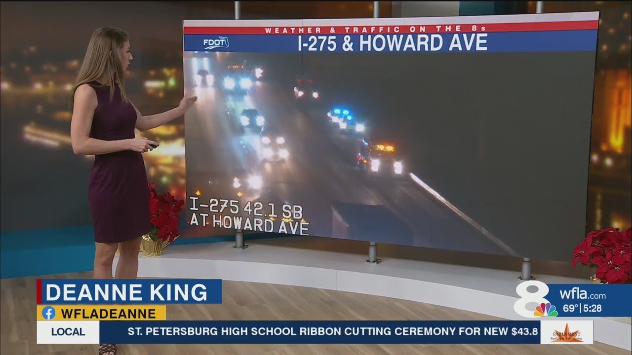 Lanes reopen after deadly crash on I-275 in Tampa - YouTube