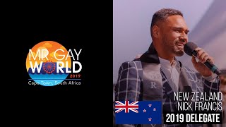 Mr Gay World 2019 Delegate - NEW ZEALAND