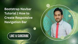 Bootstrap Navbar Tutorial | How to Create Responsive Navigation Bar