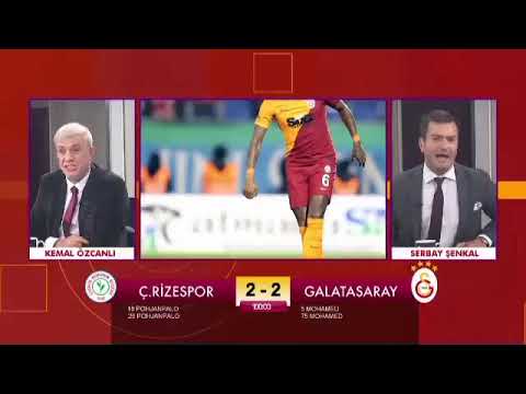 Galatasaray'ın Rizespor'u uzatmada 2-3 yendiği maçta GS TV spikerlerinin coşkusu.