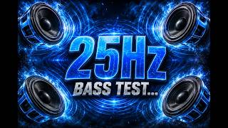 25Hz Subwoofer Calibration Test 🔊 Deep Reference Bass For Systems Bassvibration