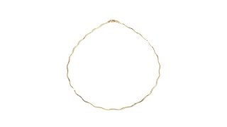 Technibond DiamondCut Wavy 18 Collar Necklace