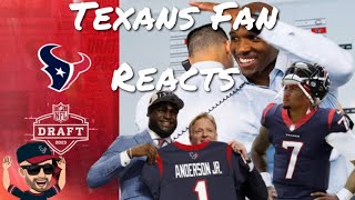 Texans Fan Reacts to CJ Stroud and Will Anderson Jr - 2023 NFL Draft Pick
