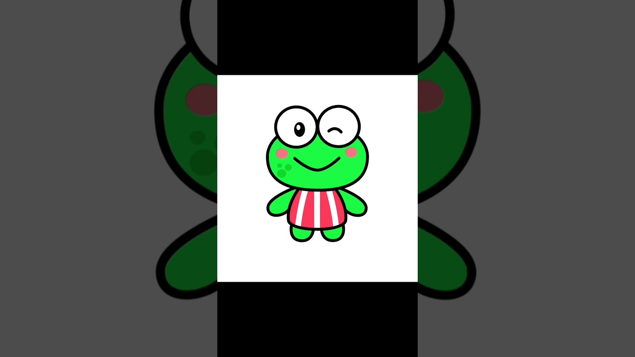 cute frog drawing easy 