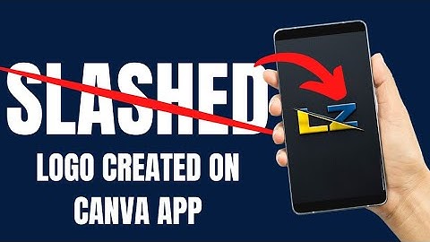 Create a Slashed Letters 3D Logo on Canva App  - Quick Tutorial🔥