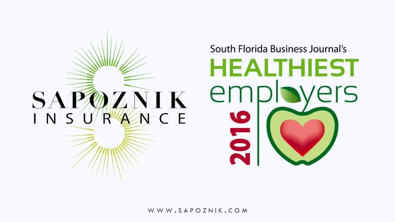 2016 Healthiest Employers Sapoznik Insurance YouTube