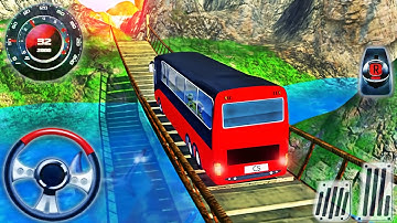 Offroad Bus Drive 3D Simulator - Real Uphill Bus Driving - Android GamePlay