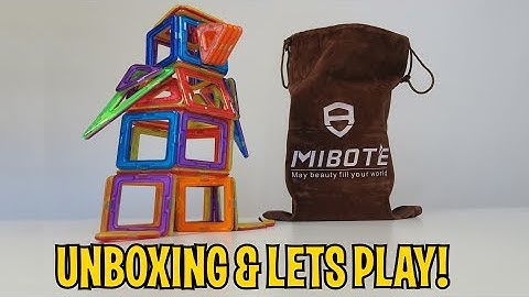 UNBOXING & LETS PLAY - Magnetic Building Blocks by Mibote - FULL REVIEW