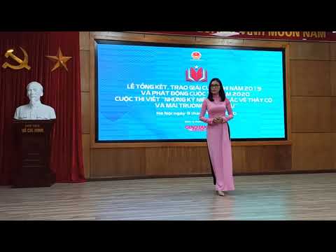 Video Trao giải nhất cuộc thi viết Những kỷ niệm về thầy cô... - youtube