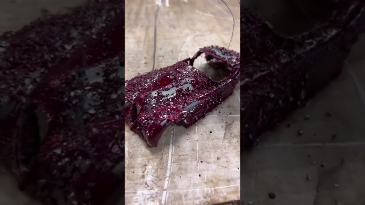 Paint removal of a die cast Jaguar XK 120