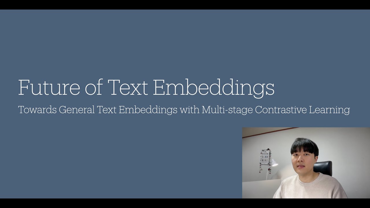 GTE: Future of Text Embeddings - YouTube