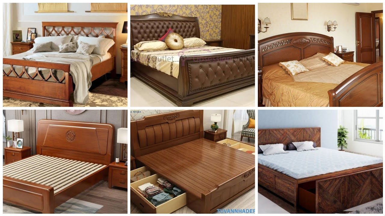 Latest Wooden Double Bed Designs | Modern Bed Design For Bedroom ...