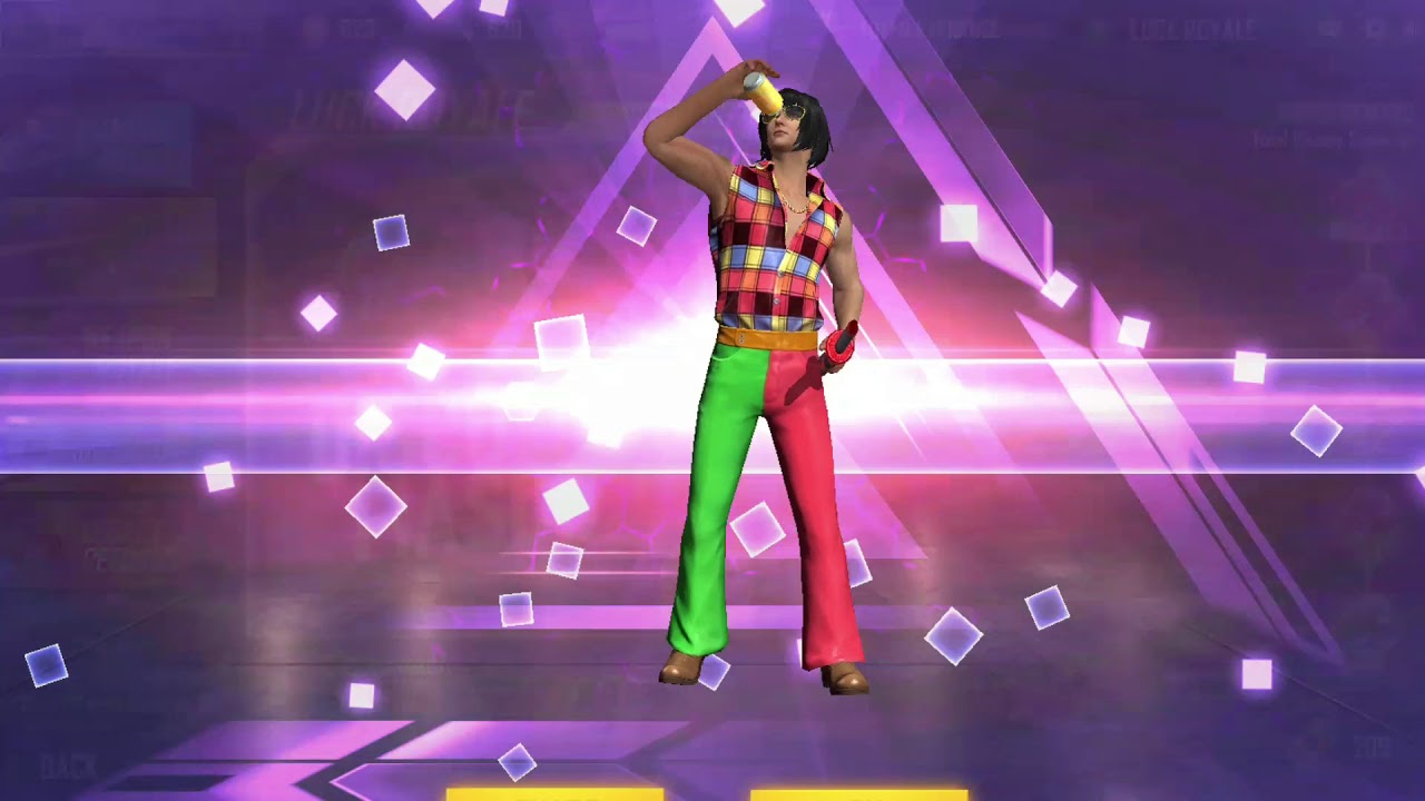 FREE FIRE DISCO FIASCO BUNDLE GOLD ROYALE  SPIN NOW 