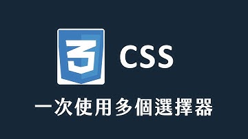 【 CSS 】 一次使用多個選擇器