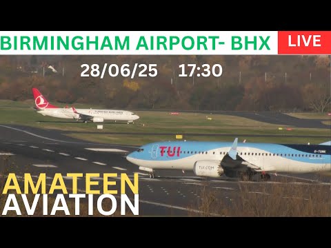Saturday Evening Live : Birmingham Airport : 28.06.2025 #live #aviation #birminghamcity
