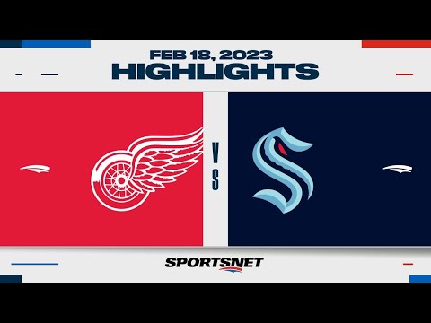 NHL Highlights | Red Wings vs. Kraken - February 18, 2023