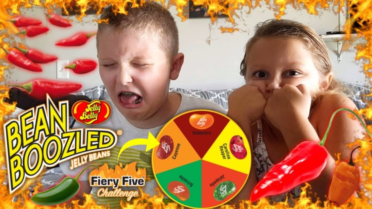 BEAN BOOZLED FIERY FIVE CHALLENGE! Hot & Spicy Jelly Beans?! YouTube