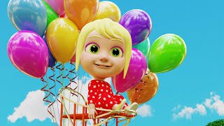 mary flying balloons mary nursery rhymes