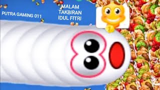 Cacing putih yang rakus menjadi peringkat 1 Dunia // WORMS ZONE BEST GAME PLAY