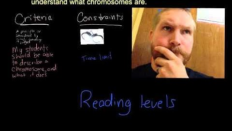 Identifying criteria and constraints