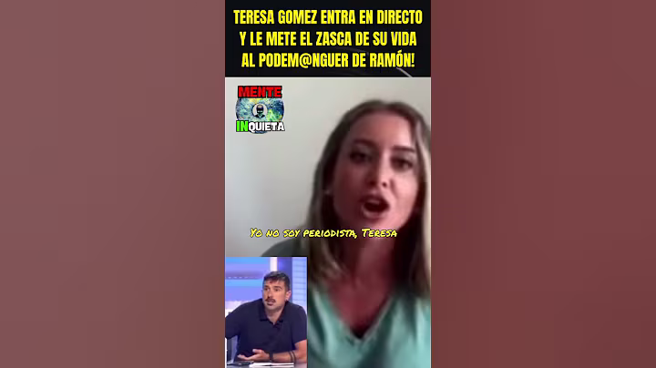 TERESA GOMEZ ENTRA EN DIRECTO Y LE METE EL ZASCA DE SU VIDA A RAMON ESPINAR!